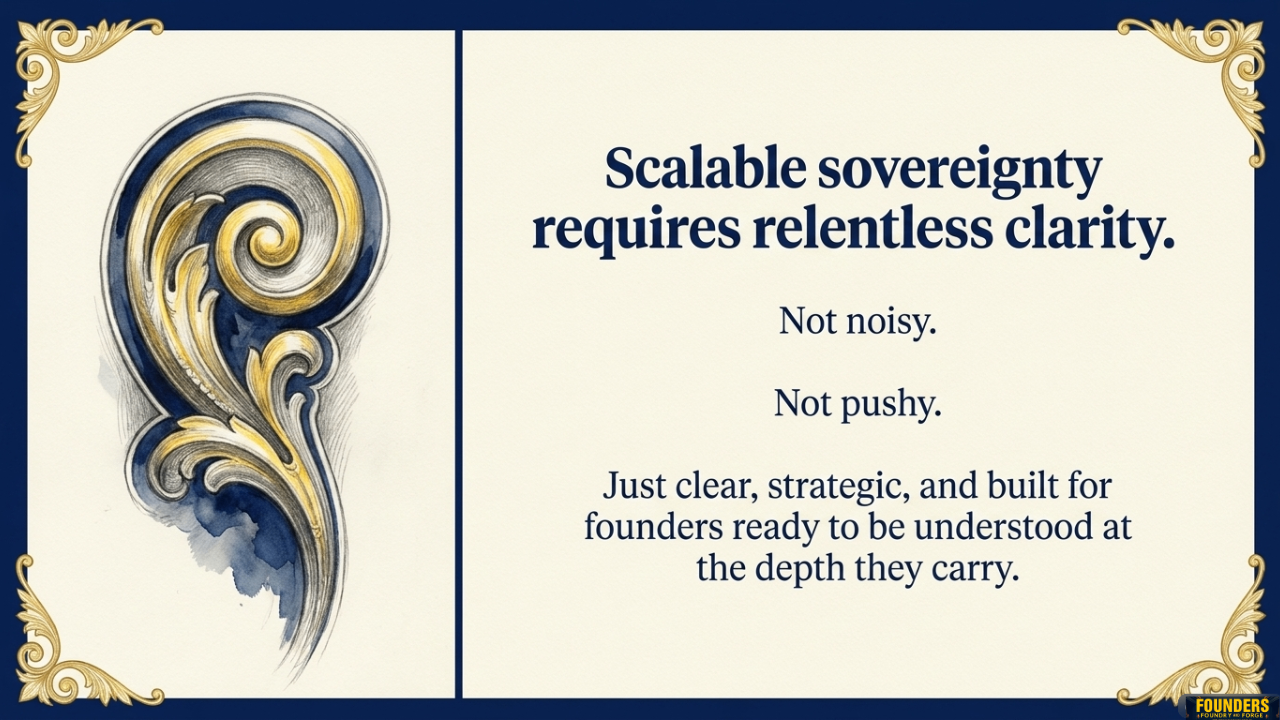 Scalable sovereignty requires relentless clarity