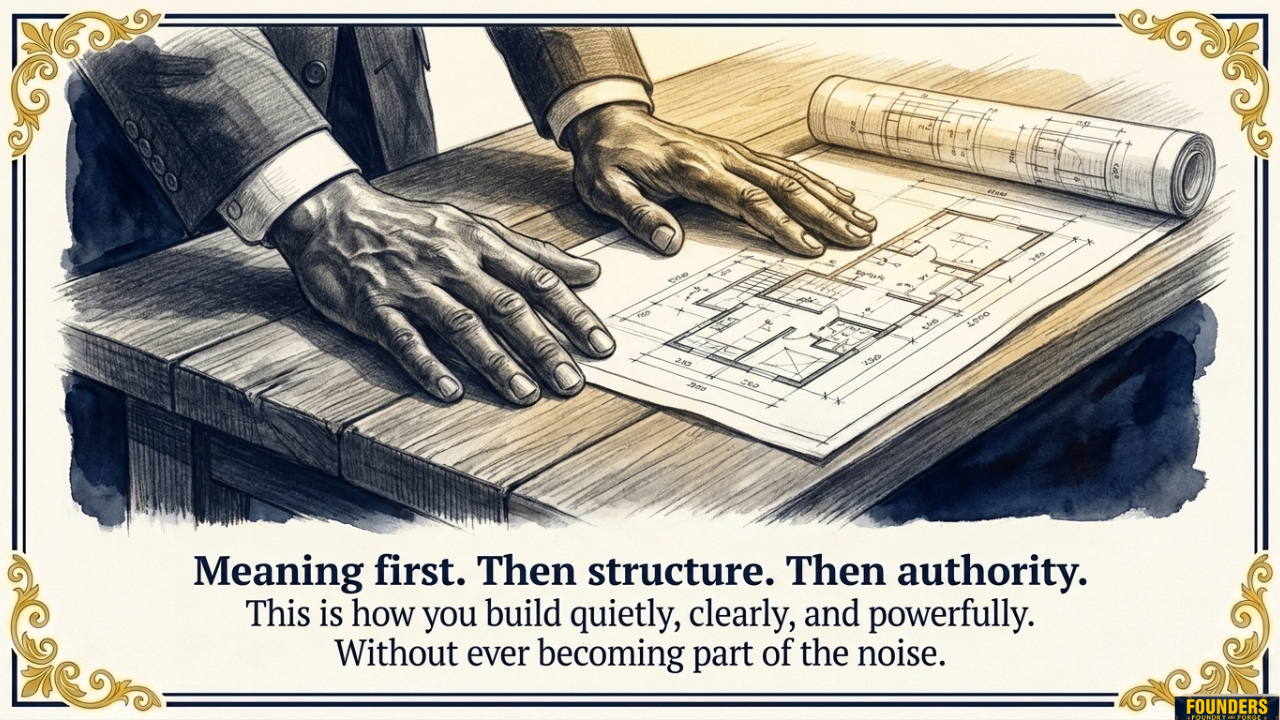 Meaning first. Then structure. Then authority.